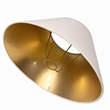 Lampskärm Creme/Guld 25cm