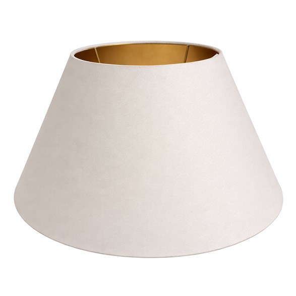 Lampskärm Creme/Guld 43cm
