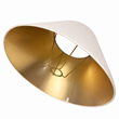 Lampskärm Creme/Guld 43cm
