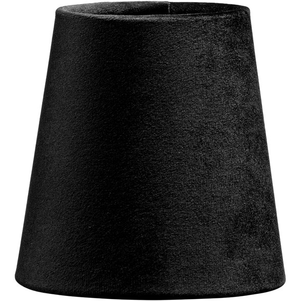 Queen Lampettskärm Sammet Svart 10cm
