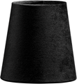 Queen Lampettskärm Sammet Svart 10cm