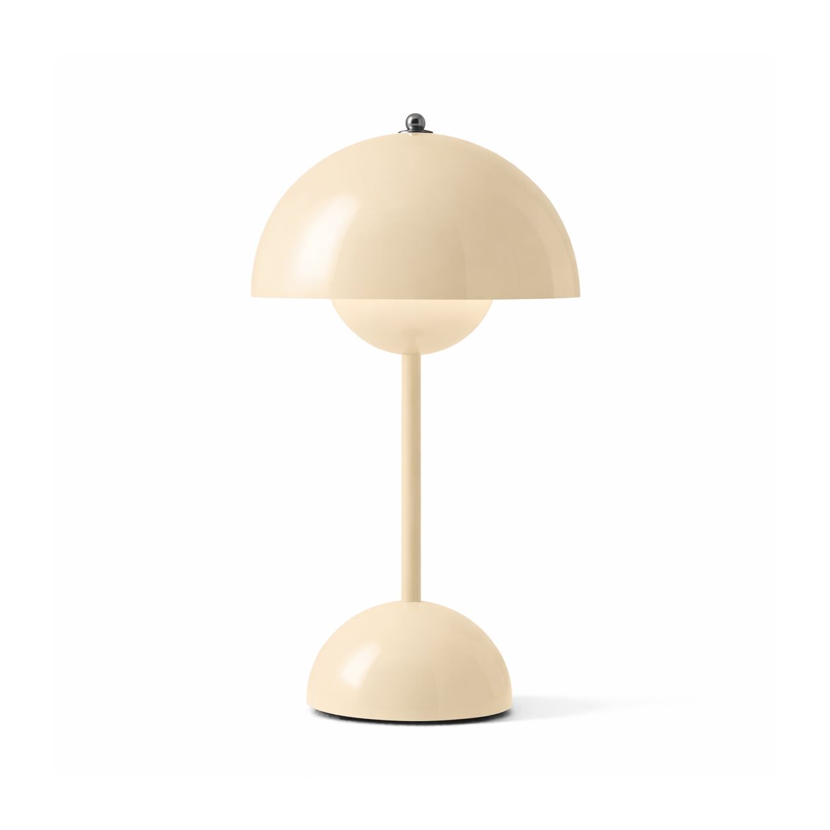 &tradition Flowerpot Portabel bordslampa VP9, Ivory, magnetisk laddare 33cm | Inomhusbelysning - Bordslampor - Bordslampor Interiör | Lampspecialisterna