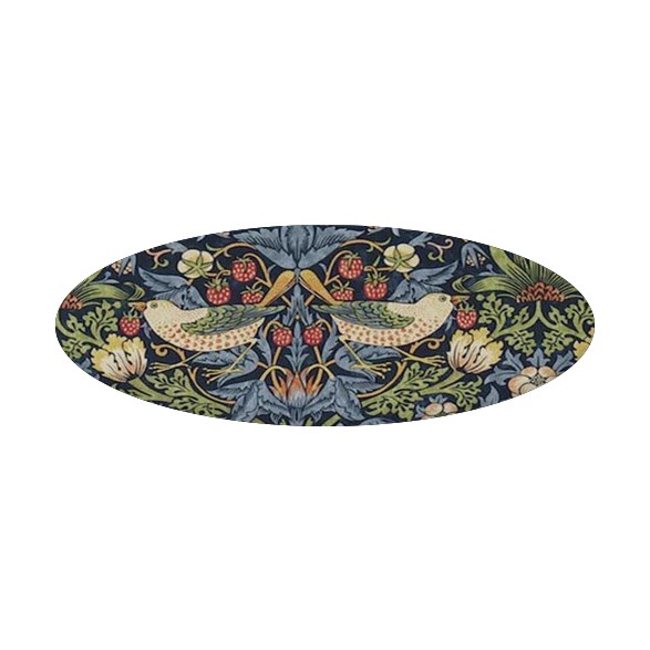 Drum lock, Strawberry Thief Blå 30 cm