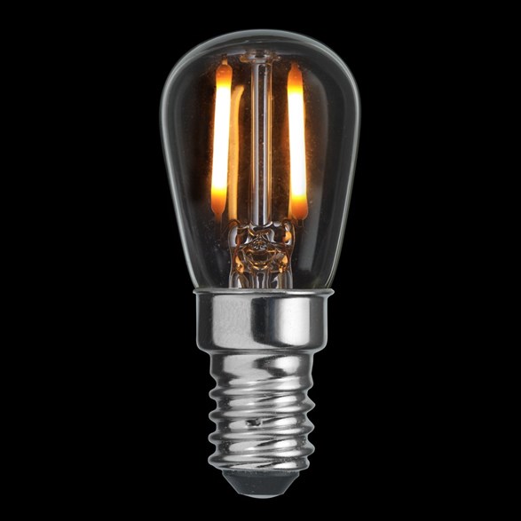 Päron LED klar E14 0,8W 2200K dimbar