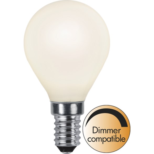 LED-lampa E14, Klot, Opal, 3.5W