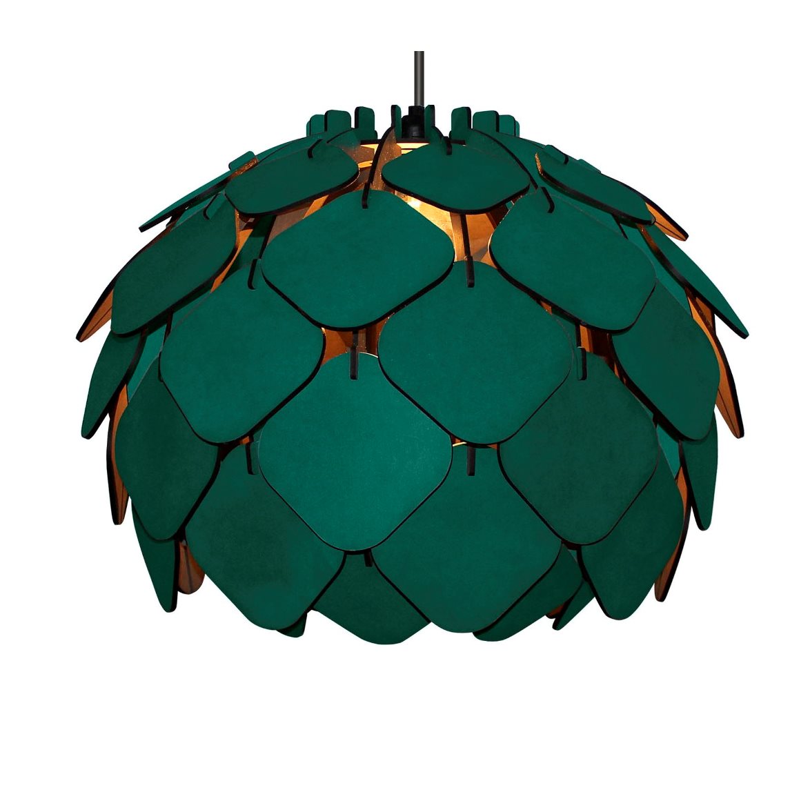 Wennersten Design Getter&ouml;n Taklampa, M&ouml;rkgr&ouml;n Large