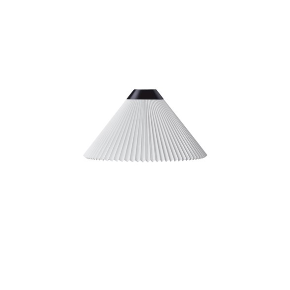 Le Klint 12 Svart lampskärm, Vit 23 cm