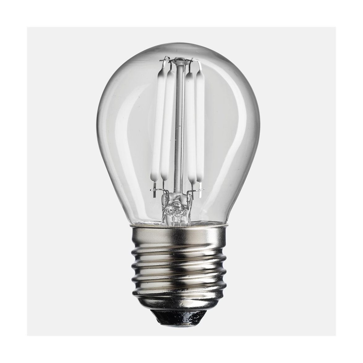 LED-lampa UNI-WHITE klot klar E27 2W 2700K dimbar