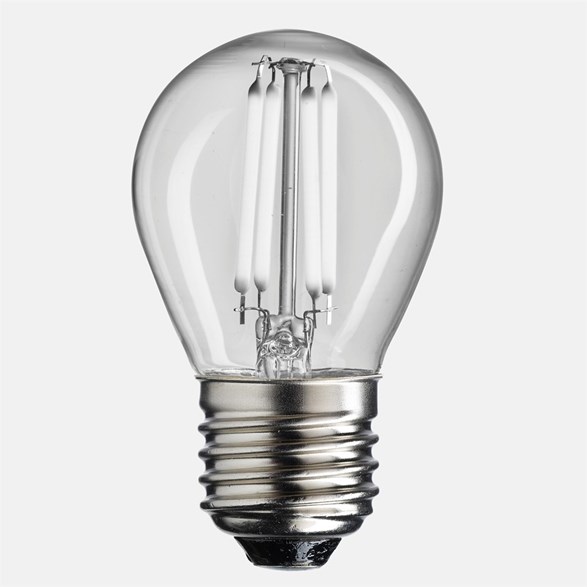 LED-lampa UNI-WHITE klot klar E27 4W 2700K dimbar