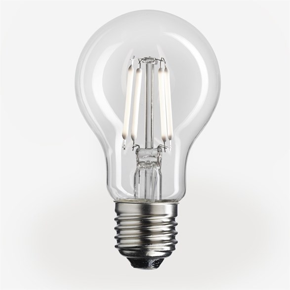 LED-lampa UNI-WHITE normal klar E27 6W 2700K dimbar