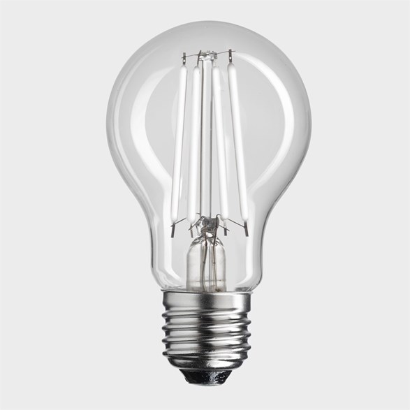 LED-lampa UNI-WHITE normal klar E27 8W 2700K dimbar