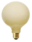 LED-lampa Glob 125mm cream white E27 4W 1800K dimbar