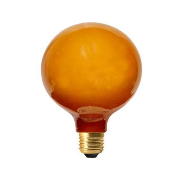 LED-lampa Glob 125mm brown E27 4W 1800K dimbar