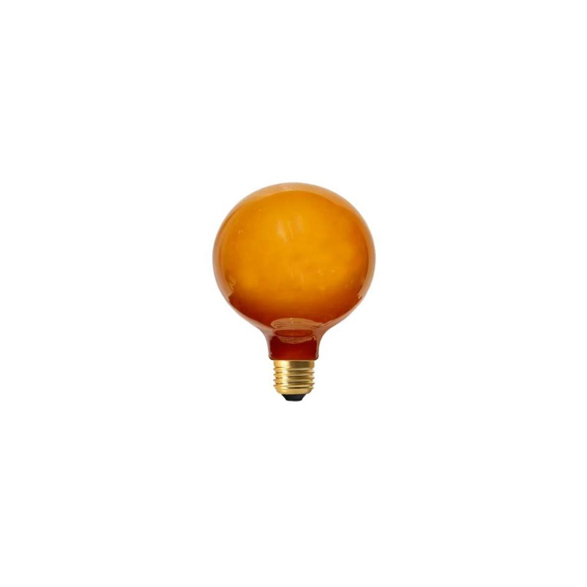 LED-lampa Glob 125mm brown E27 4W 1800K dimbar