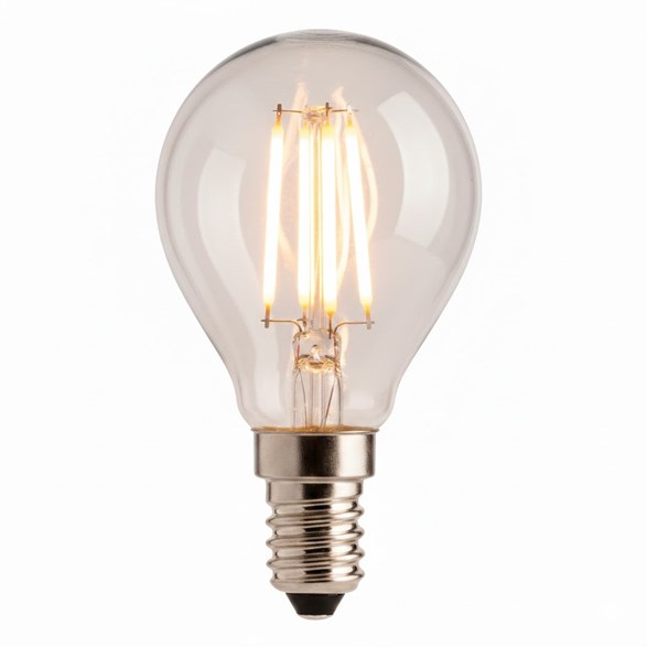 LED-lampa WARM GLOW klot klar E14 2W 2100K dimbar