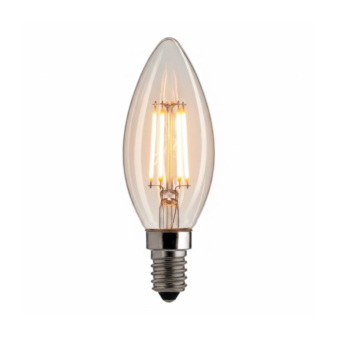 LED-lampa WARM GLOW kronljus klar E14 4W 2100K dimbar | Ljuskällor - LED lampor - LED-lampor liten sockel E14 | Lampspecialisterna