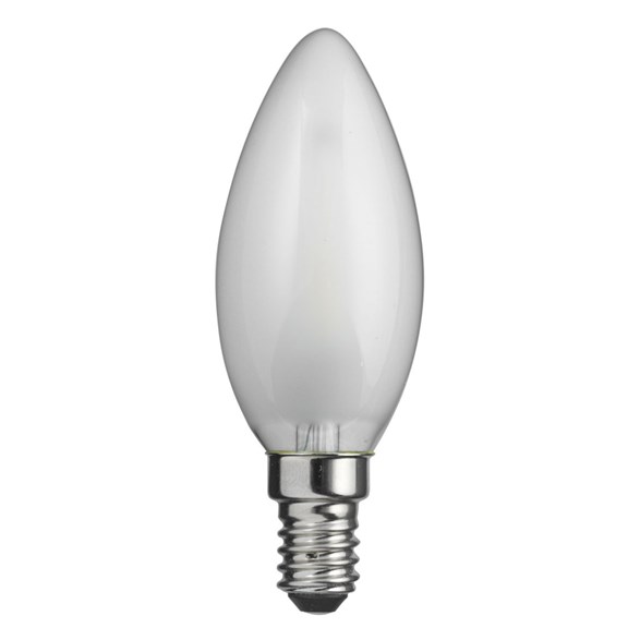 LED-lampa WARM GLOW kronljus matt E14 4W 2100K dimbar