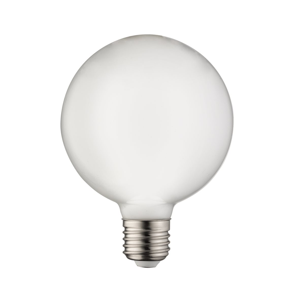 LED-lampa Glob 100mm opal E27 8W 2700-2200K dim to warm