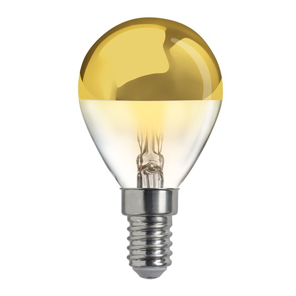 HIDDEN LIGHT toppförspeglad klot guld E14 4W 2700K dimbar
