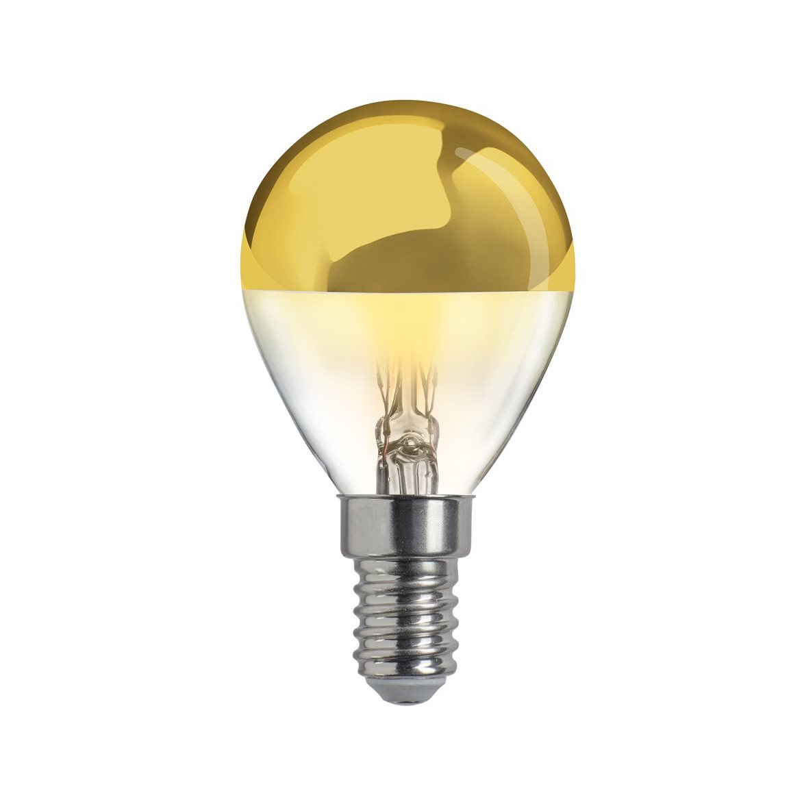 HIDDEN LIGHT toppförspeglad klot guld E14 4W 2700K dimbar