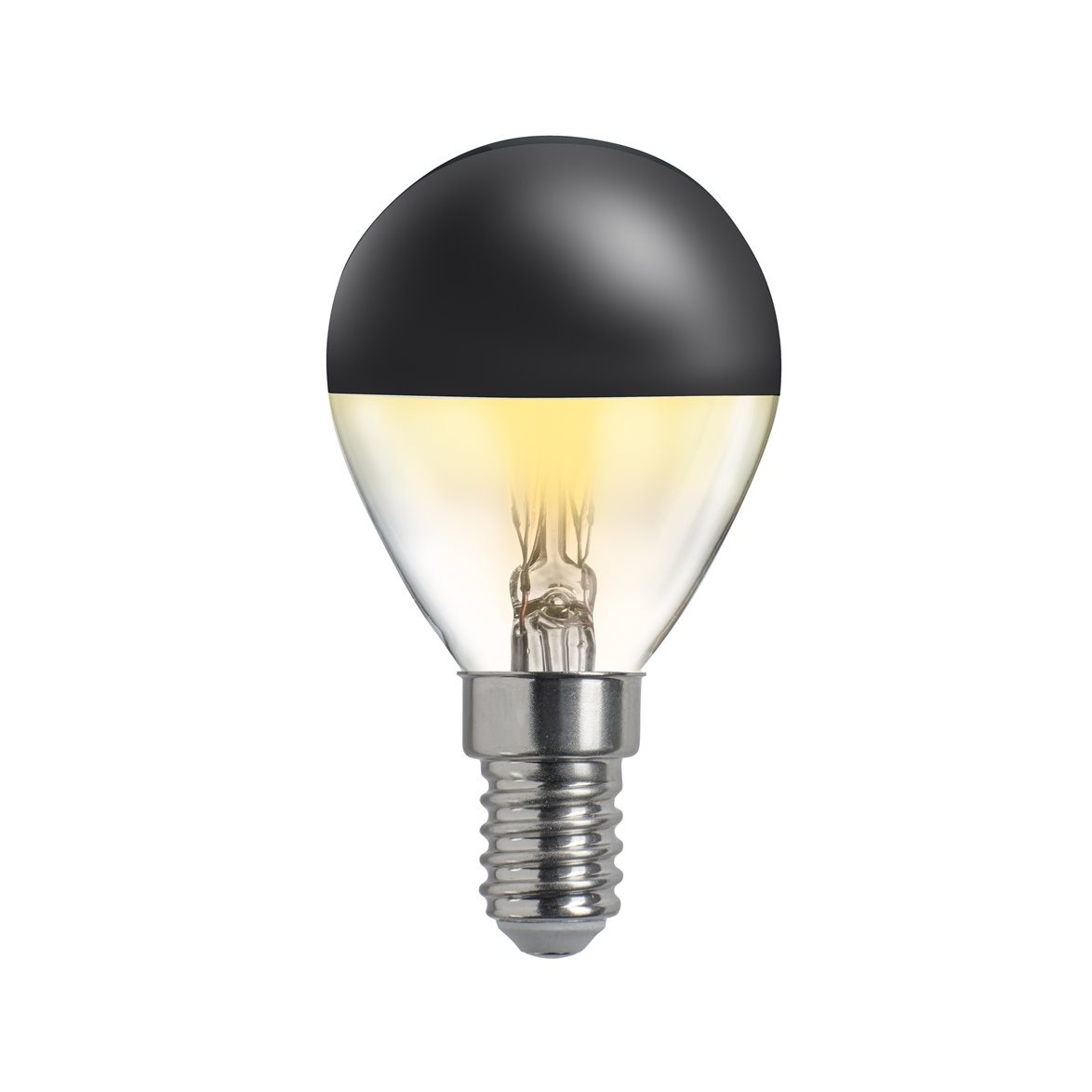 HIDDEN LIGHT toppförspeglad klot svart E14 4W 2700K dimbar | Ljuskällor - LED lampor - LED-lampor liten sockel E14 | Lampspecialisterna