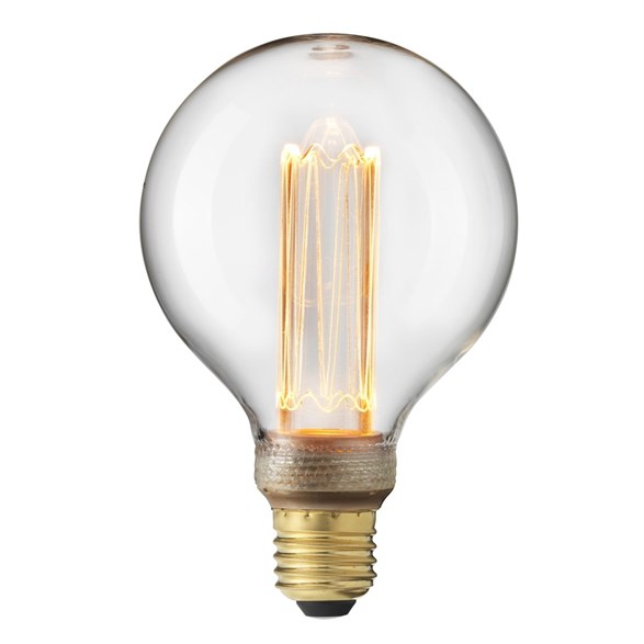 UNI-K glob 100mm klar E27 3,5W 1800K dimbar