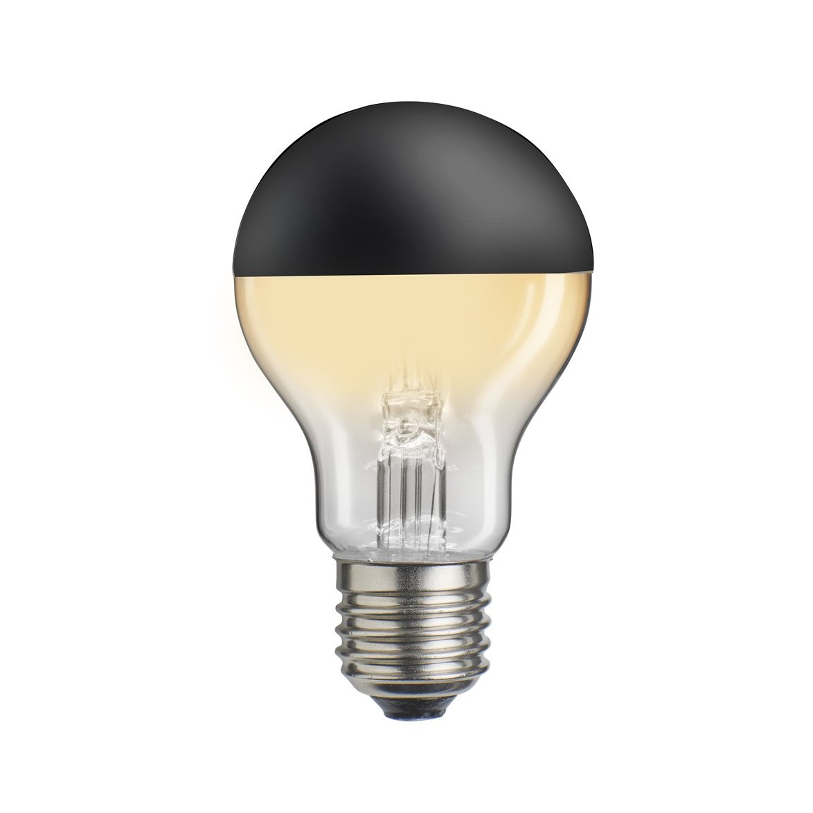HIDDEN LIGHT toppförspeglad normal svart E27 4W 2700K dimbar