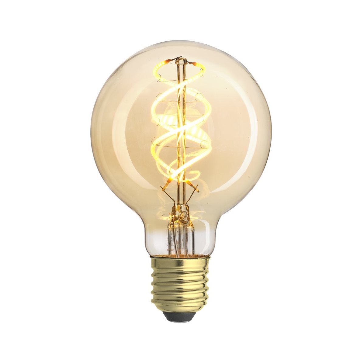 Unison UNI-FLEX glob 80mm gold E27 5W 2000K dimbar | Ljuskällor - LED lampor | Lampspecialisterna