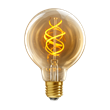 UNI-FLEX glob 100mm gold E27 5W 2000K dimbar