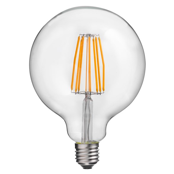 UNI-LEDISON XL glob 125mm klar E27 2W 2200K dimbar