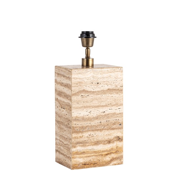 Bordslampfot Zenith H34 travertin beige