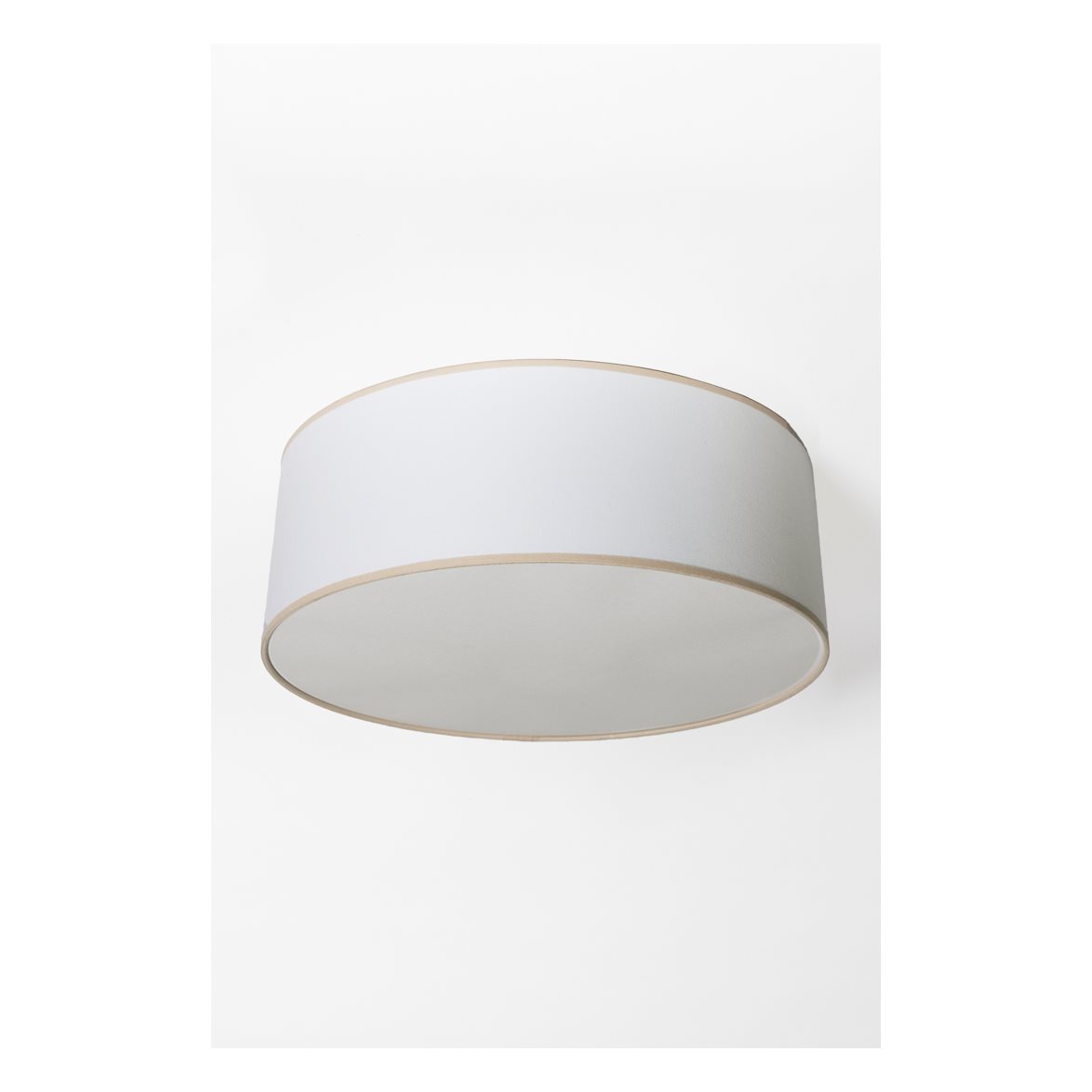 Alde & Lind Plafond Theo D48 E27x3 bomull vit/havre | Inomhusbelysning - Taklampor - Plafonder | Lampspecialisterna