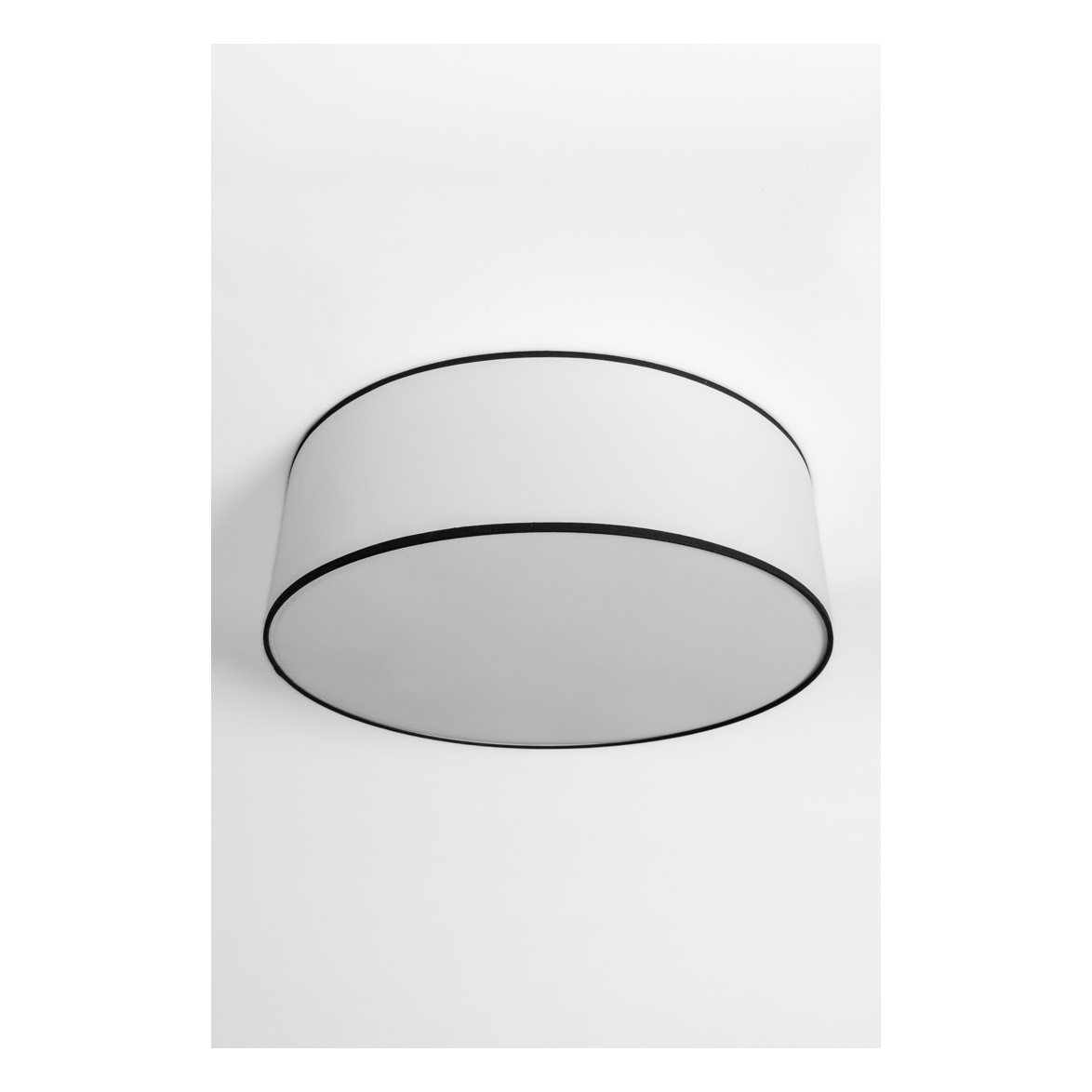 Alde & Lind Plafond Theo D48 E27x3 bomull vit/svart