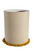 Bordslampskärm Cylinder D29 lin frans senapsgul