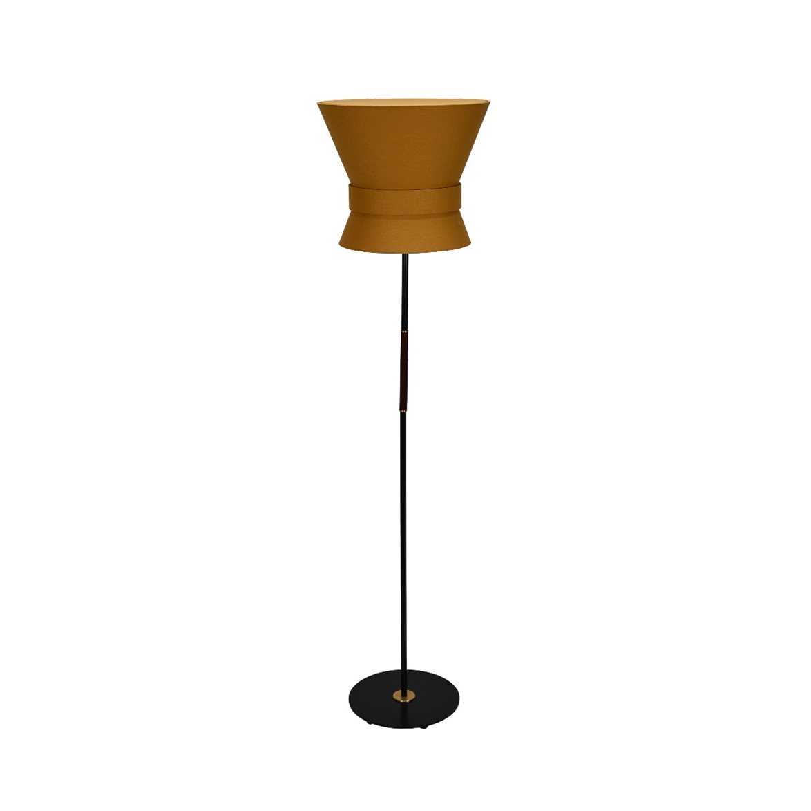Örsjö Belysning Golvlampa Bow Svart - Large Yellow Ochre | Inomhusbelysning - Golvlampor - Golvlampor Interiör | Lampspecialisterna