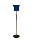 Golvlampa Bow Rå mässing - Small Midnight Blue