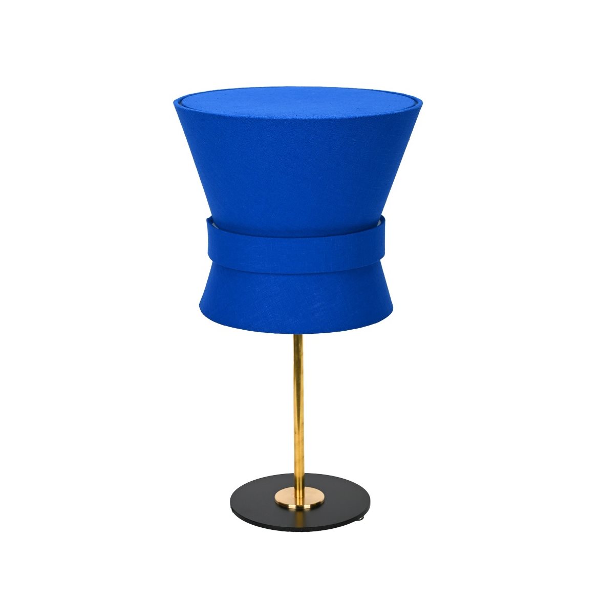 Örsjö Belysning Bordslampa Bow Rå mässing - Small Midnight Blue | Inomhusbelysning - Bordslampor - Bordslampor Interiör | Lampspecialisterna