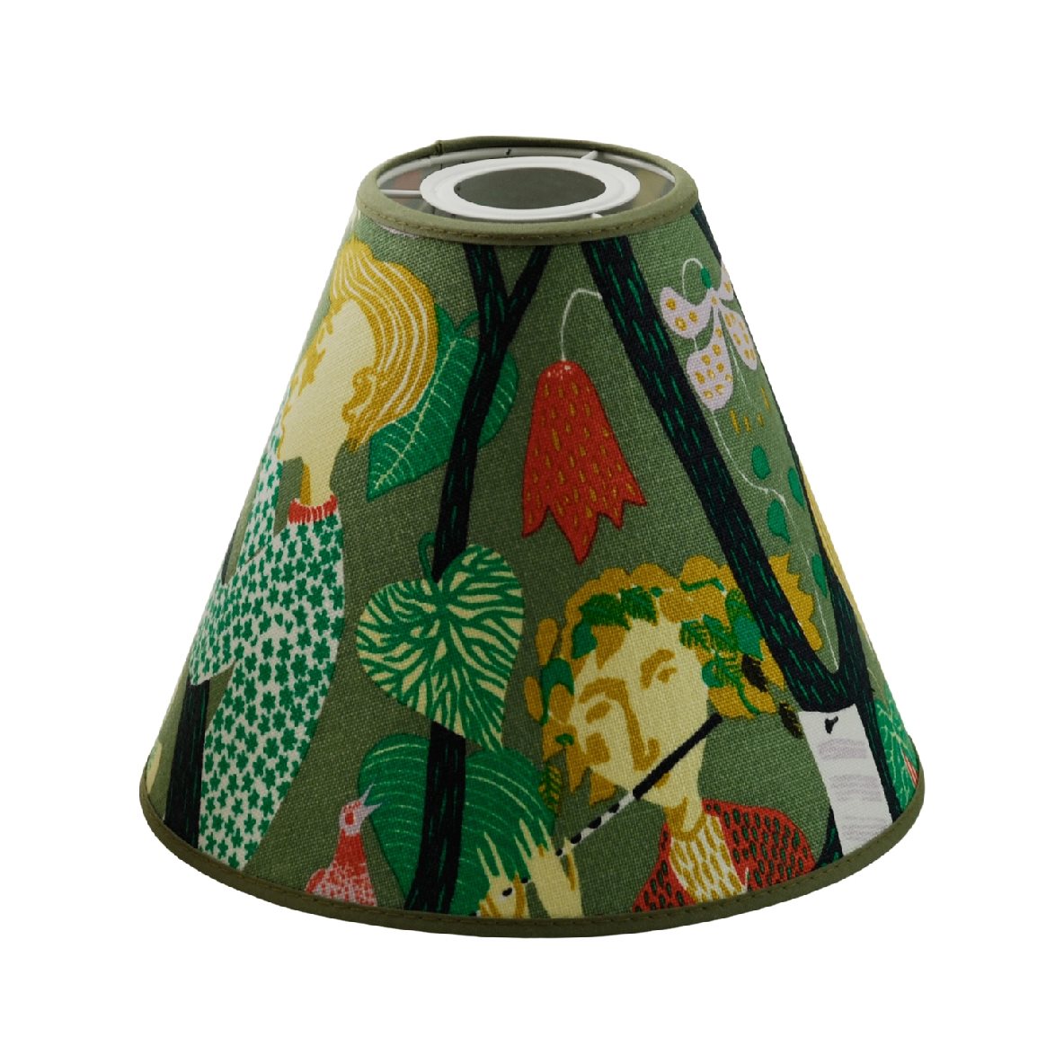 Hallbergs Belysning Melodi Lampsk&auml;rm Gr&ouml;n 22 cm