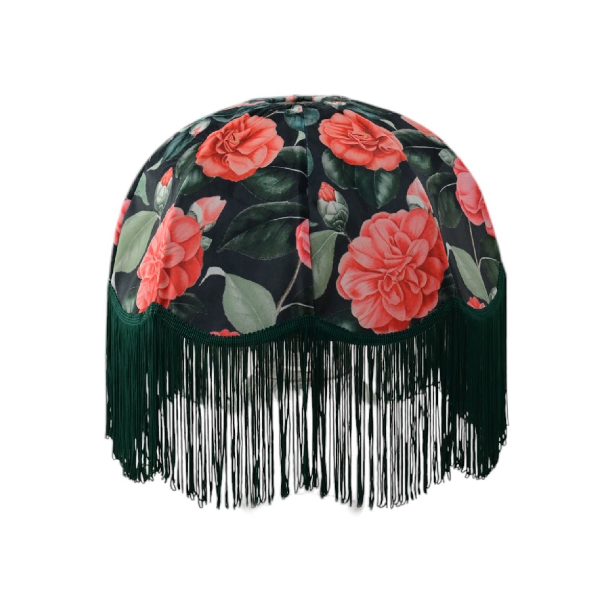 Hallbergs Belysning Romantic Rose Lamps&auml;rm med gr&ouml;n frans 50 cm