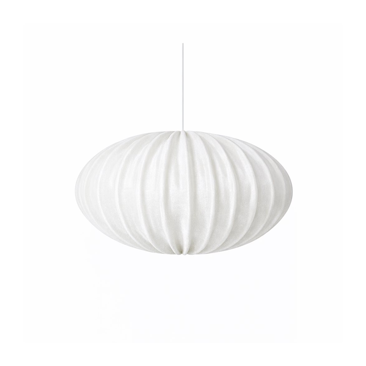 BERGO Lampskärmar Ellipse lampskärm 59 Panama Velvet White | Lampskärmar - Skärmar taklampor | Lampspecialisterna