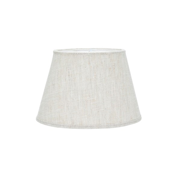 Oval Lampskärm Lin Natur/vit 20cm