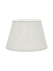 Oval Lampskärm Lin Natur/vit 20cm