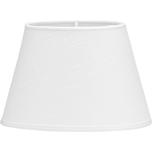 Oval Lampskärm Classico Vit 25cm