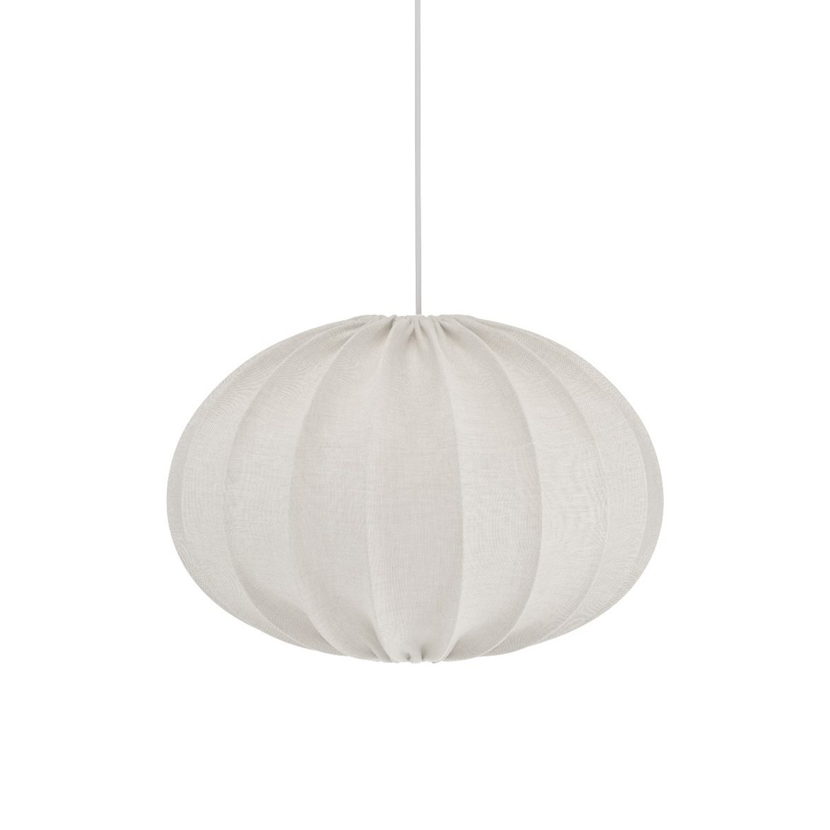PR Home Hilma Takskärm Lin Natur/vit 40cm | Lampskärmar - Skärmar taklampor | Lampspecialisterna