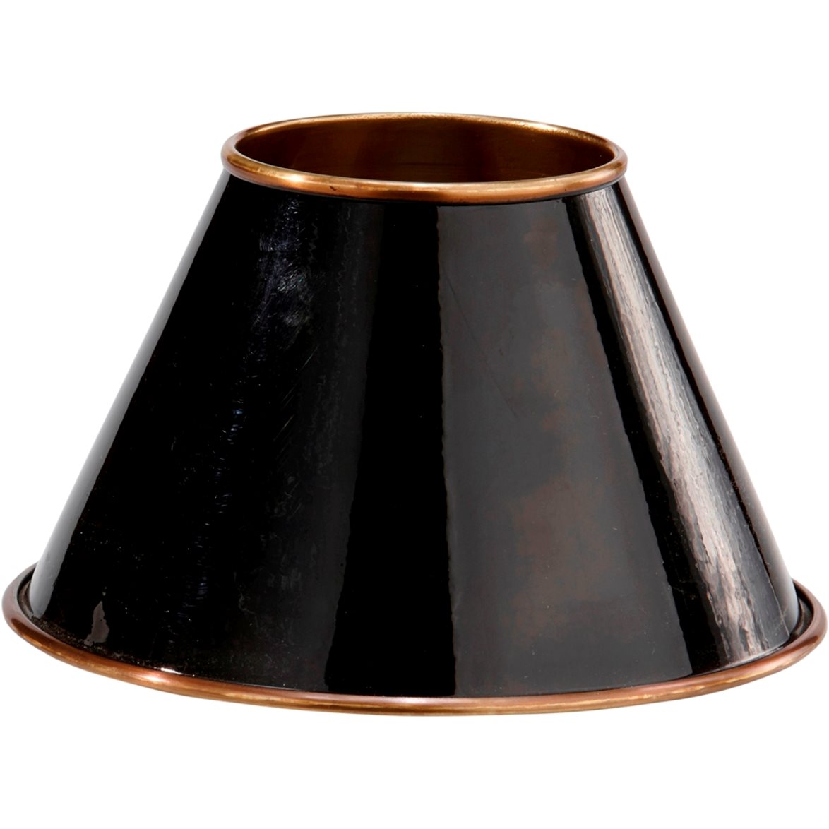 PR Home Classic Metallskärm Svart/Antikmäss 22cm | Lampskärmar - Lampskärm bordslampor | Lampspecialisterna