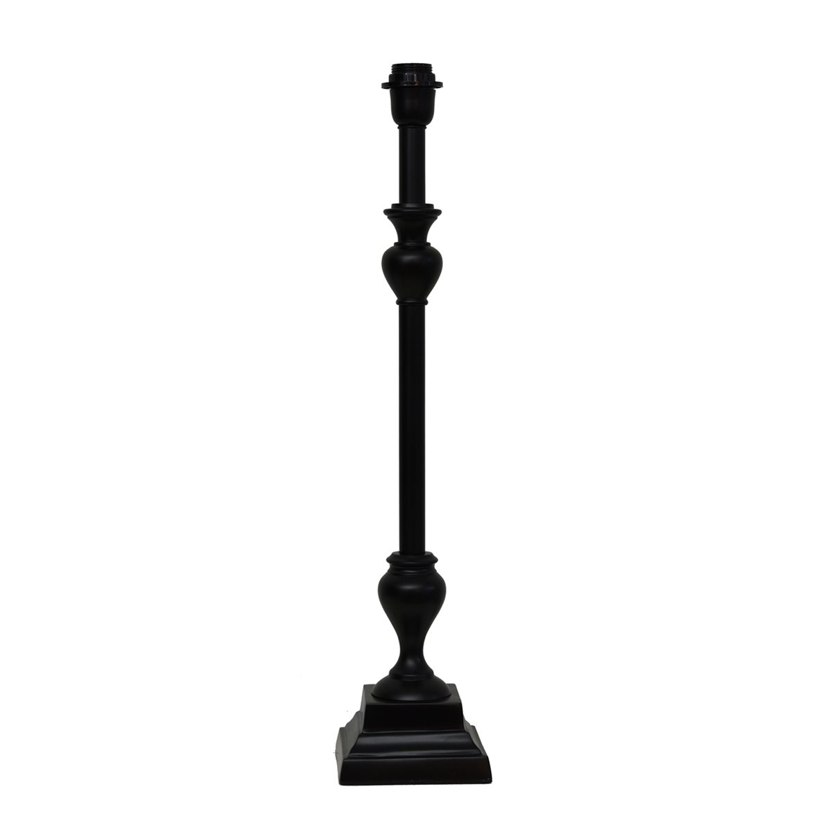 Hallbergs Belysning Durban Lampfot Svart matt 14cm | Inomhusbelysning - Bordslampor - Lampfötter | Lampspecialisterna