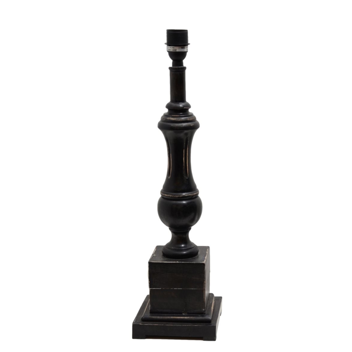 Hallbergs Belysning Kingston Lampfot Vintage svart 15,5cm | Inomhusbelysning - Bordslampor - Lampfötter | Lampspecialisterna