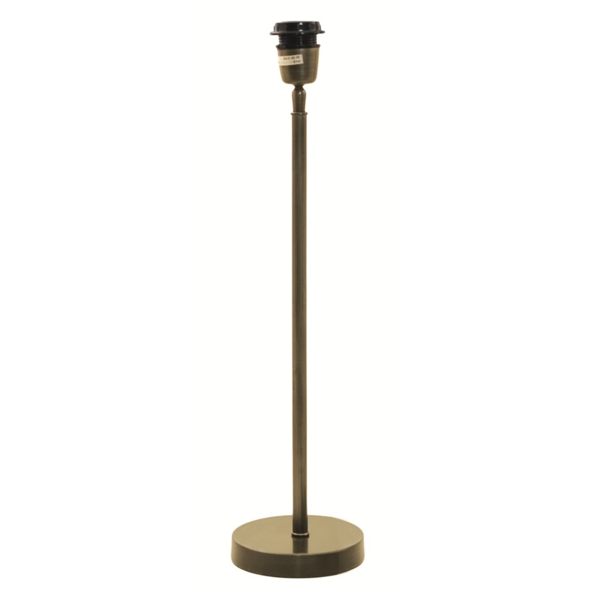 Hallbergs Belysning Delta Lampfot Antik m&auml;ssing 14cm