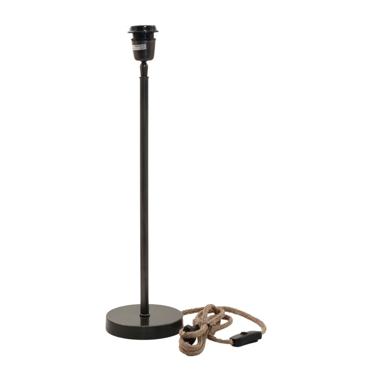 Hallbergs Belysning Delta Lampfot Tenn 14cm | Inomhusbelysning - Bordslampor - Lampfötter | Lampspecialisterna