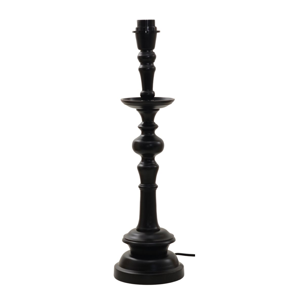 Hallbergs Belysning Saxon Lampfot Svart 15cm